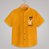 Mahabali Festive Wishes Shirt - CHROME YELLOW - 0 - 6 Months Old (Chest 23")