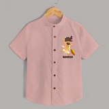 Mahabali Festive Wishes Shirt - PEACH - 0 - 6 Months Old (Chest 23")