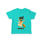 Mahabali Festive Wishes T Shirt - TEAL - 0-5 Months Old (Chest 17")