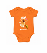 Mahabali Festive Wishes Romper - ORANGE - New Born (Chest 14")