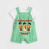 Chenda Melam Kids Dungaree - GREEN - 0 - 5 Months Old (Chest 18")