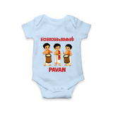 Chenda Melam Kids Romper - BABY BLUE - New Born (Chest 14")