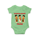 Chenda Melam Kids Romper - GREEN - New Born (Chest 14")