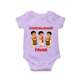 Chenda Melam Kids Romper - LILAC - New Born (Chest 14")