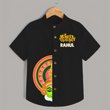 Kathakali Half Face Shirt - BLACK - 0 - 6 Months Old (Chest 23")
