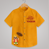 Mahabali Royal Shirt - CHROME YELLOW - 0 - 6 Months Old (Chest 23")