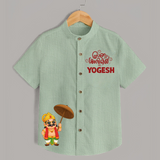 Mahabali Royal Shirt - MINT GREEN - 0 - 6 Months Old (Chest 23")