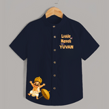 Little Maveli Shirt - NAVY BLUE - 0 - 6 Months Old (Chest 23")