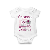 Name and Birth Stats Newborn Onesie: A Special Way to Honor Your Baby Girl's Arrival