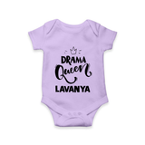 Drama Queen Personalized Romper - LILAC - New Born (Chest 14")