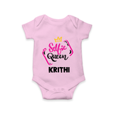 Selfie Queen Personalized Romper - BABY PINK - New Born (Chest 14")