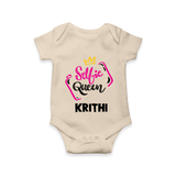 Selfie Queen Personalized Romper - IVORY - New Born (Chest 14")
