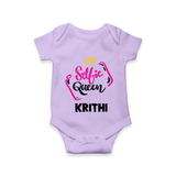 Selfie Queen Personalized Romper - LILAC - New Born (Chest 14")
