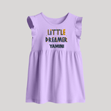 Little Dreamer Personalized Baby Frock - LILAC - 0 - 3 Months Old (Chest 17")