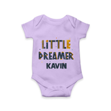 Little Dreamer Personalized Romper - LILAC - New Born (Chest 14")
