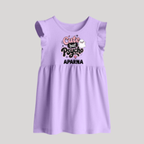 Cute But Psycho Personalized Baby Frock - LILAC - 0 - 3 Months Old (Chest 17")