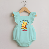 Too Cute To Blame Personalized Romper Frock - MINT GREEN - 0 - 3 Months Old (Chest 19")