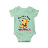 Too Cute To Blame Personalized Romper - MINT GREEN - New Born (Chest 14")
