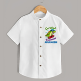 Certified Troublemaker Personalized Shirt - WHITE - 0 - 6 Months Old (Chest 23")