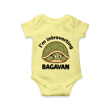 I'm Introverting Personalized Romper - PASTEL YELLOW - New Born (Chest 14")