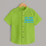 I'm The Chaos Personalized Shirt - LIME GREEN - 0 - 6 Months Old (Chest 23")