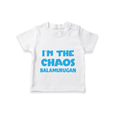 I'm The Chaos Personalized TShirt - WHITE - 0-5 Months Old (Chest 17")