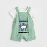 Perfectly Imperfect Personalized Dungaree - MINT GREEN - 0 - 5 Months Old (Chest 18")
