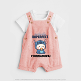 Perfectly Imperfect Personalized Dungaree - PEACH - 0 - 5 Months Old (Chest 18")