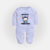Perfectly Imperfect Personalized Full Body Suit - BABY BLUE - New Born (Chest 7.5")
