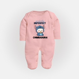 Perfectly Imperfect Personalized Full Body Suit - BABY PINK - New Born (Chest 7.5")