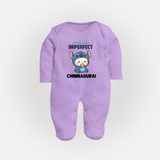 Perfectly Imperfect Personalized Full Body Suit - LILAC - New Born (Chest 7.5")