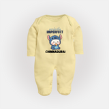 Perfectly Imperfect Personalized Full Body Suit - PASTEL YELLOW - New Born (Chest 7.5")