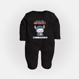 Perfectly Imperfect Personalized Full Body Suit - BLACK - New Born (Chest 7.5")