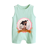 Unbreakable Bond Romper suit/Sleeveless Romper | Personalized Family Romper suit/Sleeveless Romper for Strong Connections - MINT GREEN - 0 - 5 Months Old (Chest 18")