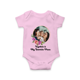 Together is My Favourite Place Romper/Onesie | Personalized Family Romper/Onesie for Unity - BABY PINK - New Born (Chest 14")