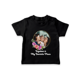 Together is My Favourite Place T-shirt | Personalized Family T-shirt for Unity - BLACK - 0-5 Months Old (Chest 17")