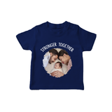 Stronger Together T-shirt | Custom Family T-shirt Celebrating Family Bonds - NAVY BLUE - 0-5 Months Old (Chest 17")