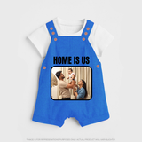 Home is Us Dungaree Set | Custom Family Dungaree Set for Family Pride - COBALT BLUE - 0 - 5 Months Old (Chest 18")