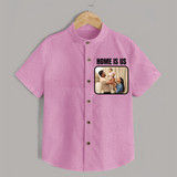 Home is Us Shirt | Custom Family Shirt for Family Pride - BABY PINK - 0 - 6 Months Old (Chest 23")