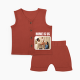 Home is Us Jabla Set | Custom Family Jabla Set for Family Pride - TOFFEE - 0 - 3 Months Old (Chest 9.8")