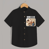 Home is Us Shirt | Custom Family Shirt for Family Pride - BLACK - 0 - 6 Months Old (Chest 23")