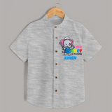 Future Chef Shirt | Soft Cotton Personalized Shirt - GREY - 0 - 6 Months Old (Chest 23")