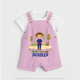 Future Farmer Dungaree Set | Profession-Themed Name Dungaree Set - BABY PINK - 0 - 5 Months Old (Chest 18")
