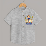 Future Farmer Shirt | Profession-Themed Name Shirt - GREY - 0 - 6 Months Old (Chest 23")
