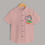 Future Scientist Shirt | Cute Baby Shirt with Name - PEACH - 0 - 6 Months Old (Chest 23")