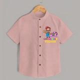 Future Artist Shirt | Personalized Name Shirt for Babies - PEACH - 0 - 6 Months Old (Chest 23")