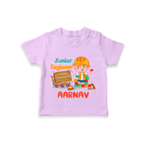 Future Engineer T-Shirt | Soft Cotton Custom Name T-Shirt - LILAC - 0-5 Months Old (Chest 17")