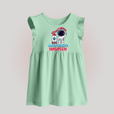 Future Astronaut Baby Frock | Personalized Baby Frock for Babies - MINT GREEN - 0 - 3 Months Old (Chest 17")