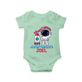 Future Astronaut Romper / Onesie | Personalized Romper / Onesie for Babies - MINT GREEN - New Born (Chest 14")