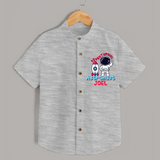 Future Astronaut Shirt | Personalized Shirt for Babies - GREY - 0 - 6 Months Old (Chest 23")